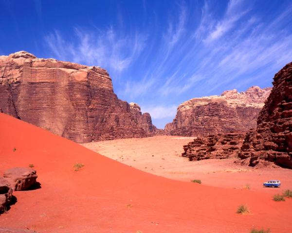 A beautiful view of Wadi Rum