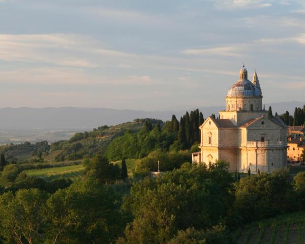 En smuk udsigt over Montepulciano