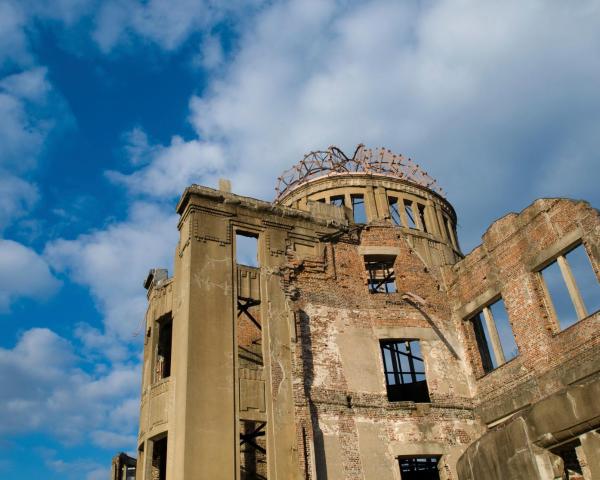 En smuk udsigt over Hiroshima