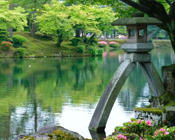 Ein schöner Blick auf Kanazawa