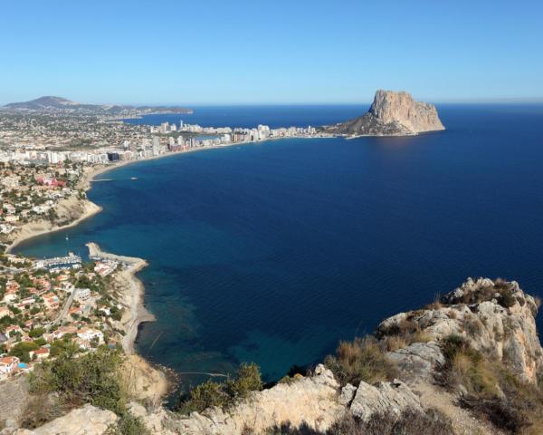 A beautiful view of Calpe.