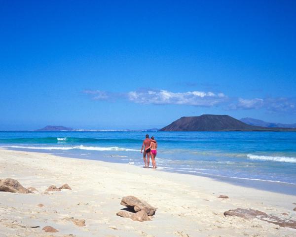 A beautiful view of Corralejo.