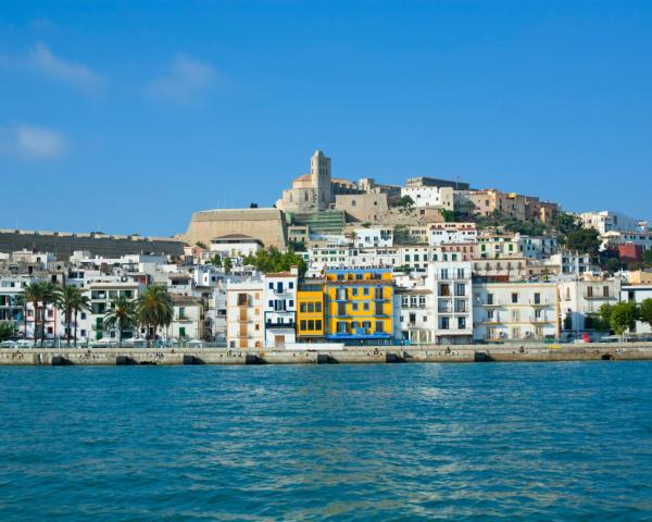 A beautiful view of Ibiza Town