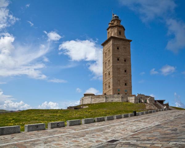 Pemandangan indah A Coruna