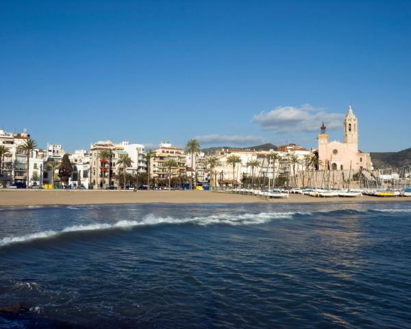 A beautiful view of Sitges.