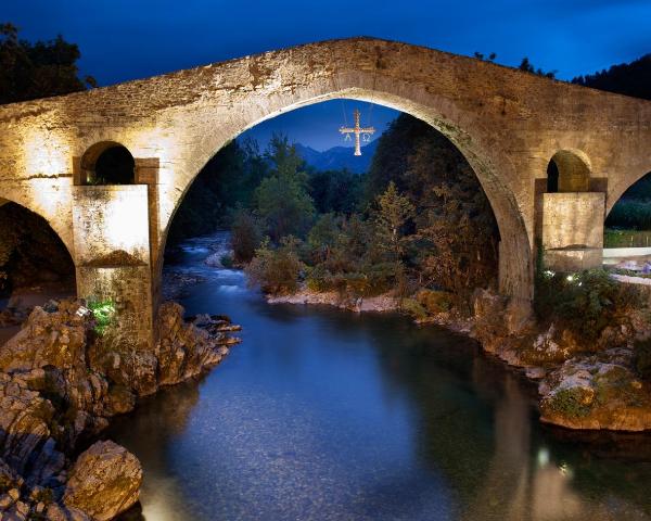 A beautiful view of Cangas de Onis.