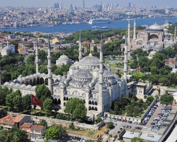 A beautiful view of Sultanahmet.