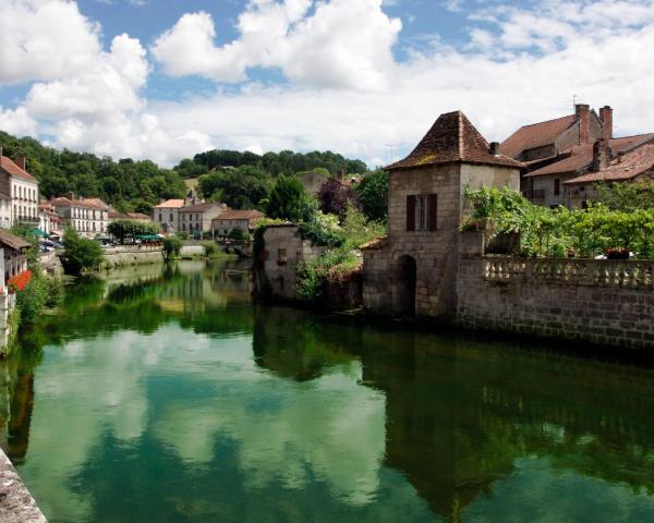 Csodás kilátás Brantome városára