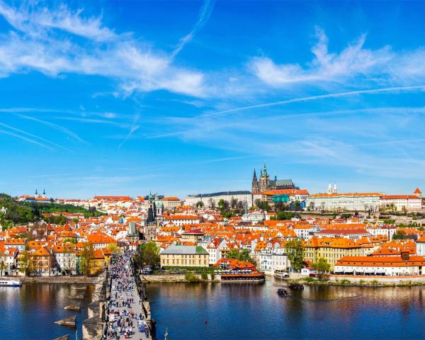 Uma bela vista de Praga