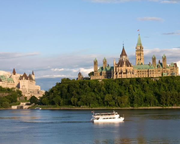 Krásný pohled na město Ottawa