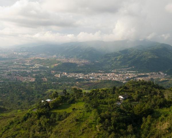 Bucaramanga şehrinden güzel bir manzara