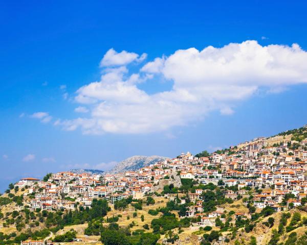 A beautiful view of Arachova.