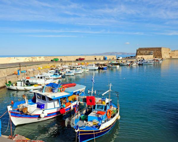 A beautiful view of Heraklio Town.