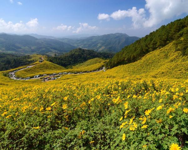 הנופים היפים של Amphoe Muang Mae Hong Son