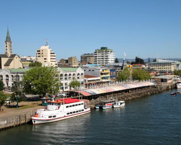 Fallegt útsýni yfir staðinn Valdivia