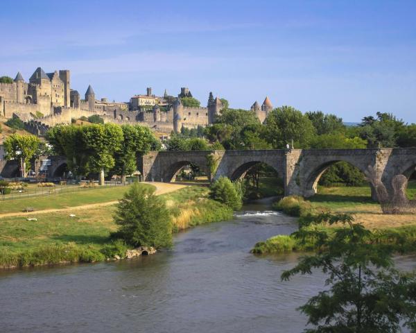 Гарний краєвид міста Carcasonne