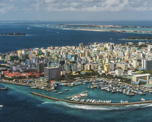A beautiful view of Male City.