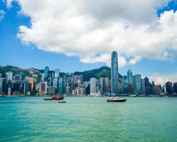 A beautiful view of Hong Kong.