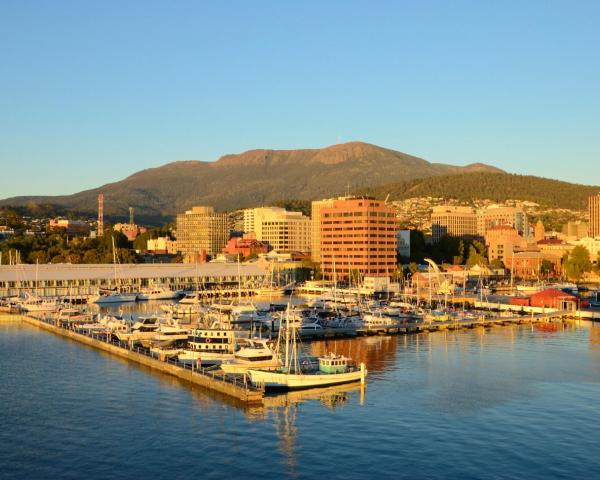 A beautiful view of Hobart.