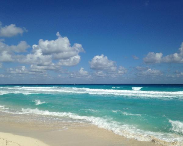En smuk udsigt over Cancún