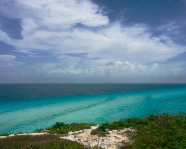 Piękny widok miasta Isla Mujeres