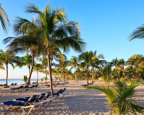 Uma bela vista de Playa del Carmen