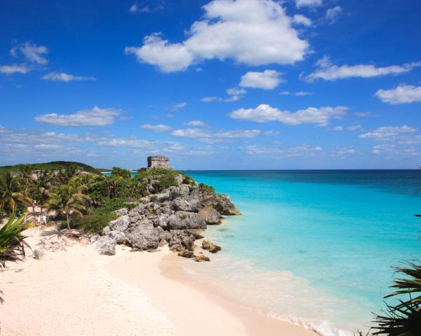 Uma bela vista de Tulum