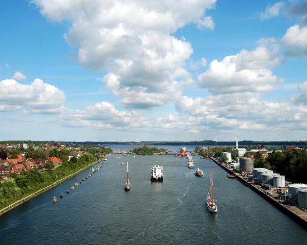 Vakker utsikt over Kiel