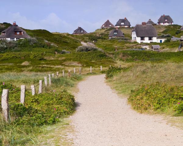 Piękny widok miasta Westerland