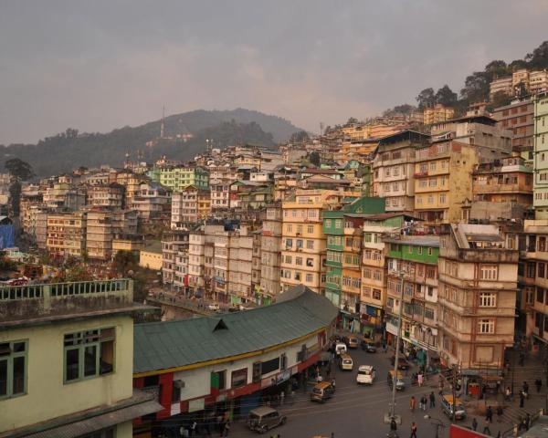 Vista espectacular de Gangtok