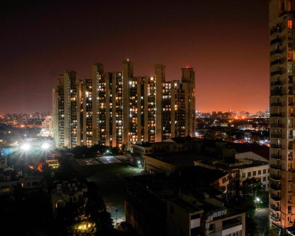 A beautiful view of Gurgaon.