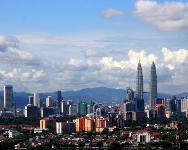 Kaunis näkymä kaupungista Kuala Lumpur