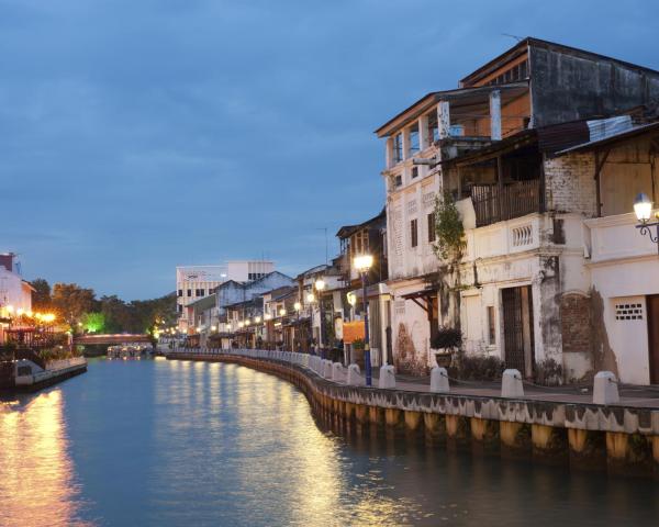 Čudovit pogled na mesto Malacca