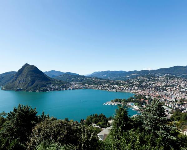 Una bonita vista de Lugano