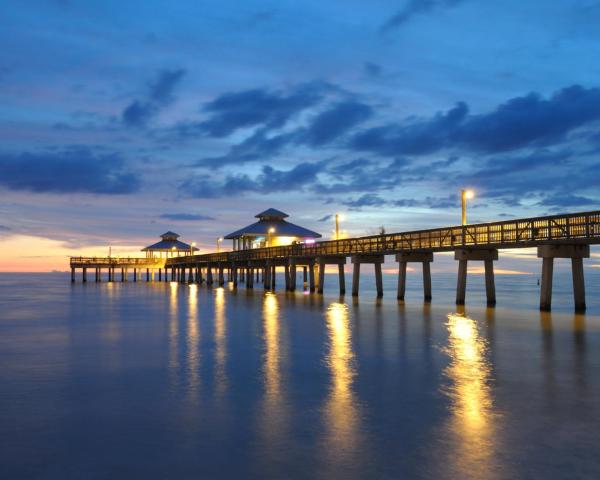 Piękny widok miasta Fort Myers