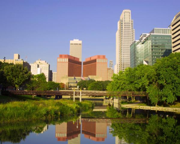 A beautiful view of Omaha