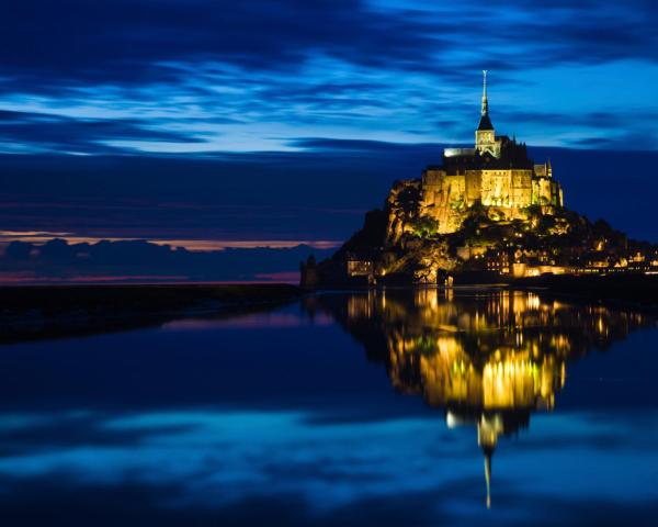 Csodás kilátás Le Mont Saint Michel városára
