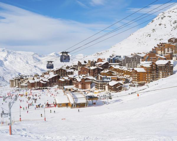 Een mooi uitzicht van Val Thorens