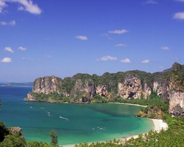 A beautiful view of Railay Beach.