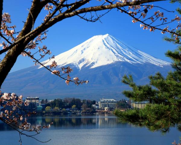 A beautiful view of Fujikawaguchiko.