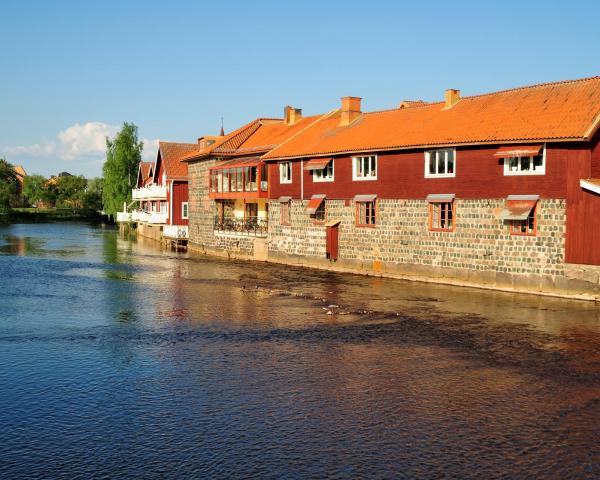 Krásny pohľad na mesto Fahlun