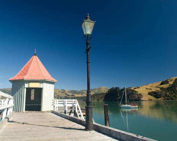 Vacker utsikt över Akaroa