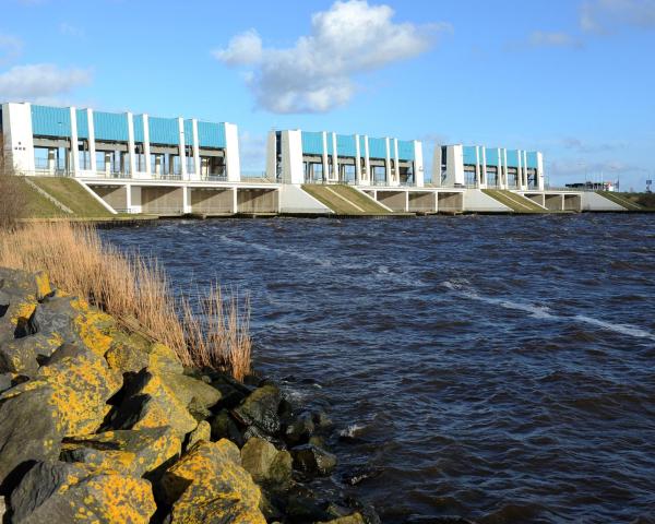 A beautiful view of Lauwersoog.