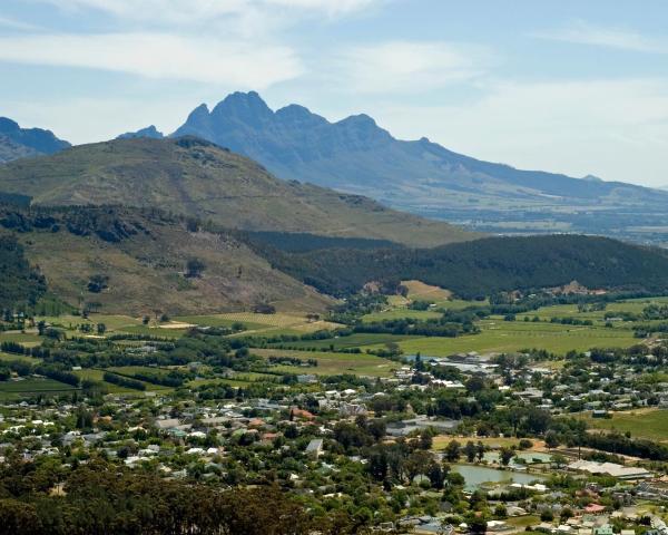A beautiful view of Franschhoek.