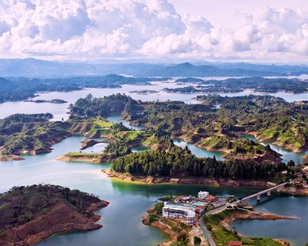 منظر جميل في Guatape