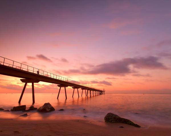 A beautiful view of Badalona.