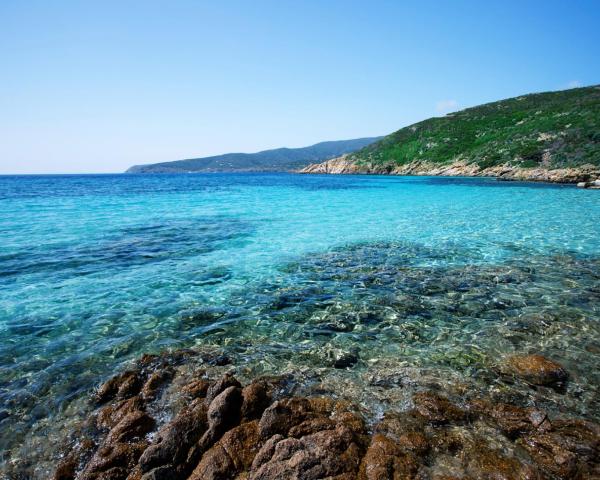 A beautiful view of Cala di Gonone.