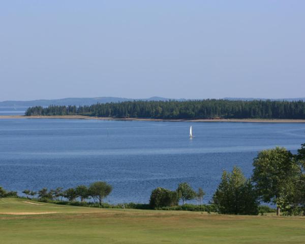 Uma bela vista de Saint Andrews