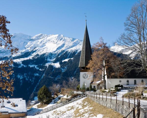 Magandang view ng Wengen