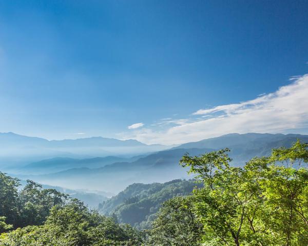 Ein schöner Blick auf Hakusan